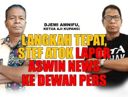 Stefanus Atok Bau Lapor Aswin News ke Dewan Pers