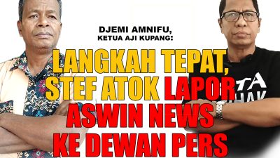 Stefanus Atok Bau Lapor Aswin News ke Dewan Pers
