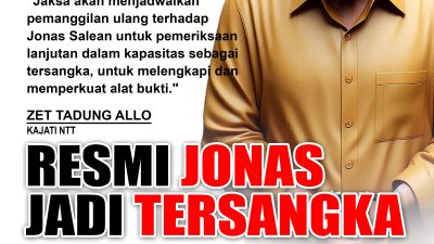 Resmi Jonas Salean tersangka korupsi aset tanah