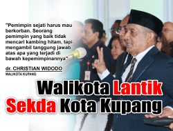 Wali Kota Lantik Jeffry Pelt Sebagai Sekda Kota Kupang