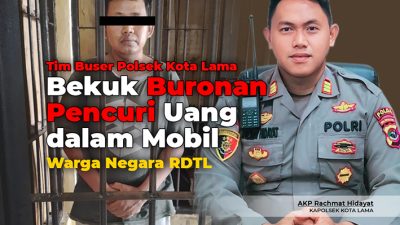 Bekuk Buronan Pencuri Uang dalam Mobil