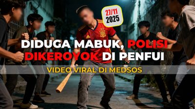 Diduga Mabuk, Polisi Dikeroyok di Penfui, Video Viral di Medsos