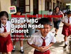 Ratusan Siswa SD Keracunan, Dapur MBG Bupati Ngada Disorot