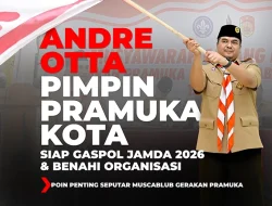 Andre Otta Pimpin Pramuka Kota