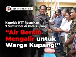 Kapolda NTT Resmikan 9 Sumur Bor