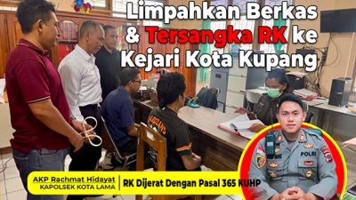 Polsek Kota Lama Limpahkan Berkas & Tersangka RK ke Kejari Kota Kupang