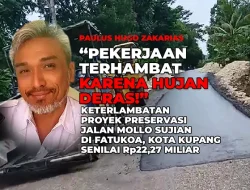 Hugo Zakarias, “Pekerjaan Terhambat Karena Hujan Deras!”