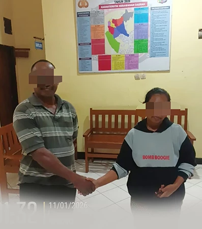 ES dan OA sepakat menyelesaikan perkara di luar jalur hukum.