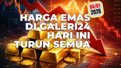 Harga Emas di Galeri24 Hari Ini Turun Semua
