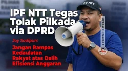 TOLAK PILKADA TIDAK LANGSUNG - IPV, lewat Ketuanya, Joy Sadipun tegas menolak Pilkada yang dipilih melalui DPR/DPRD.