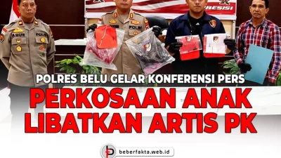 Polres Belu Gelar Konpers Perkosaan Anak Libatkan Artis PK