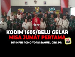 Kodim 1605/Belu Gelar Misa Jumat Pertama
