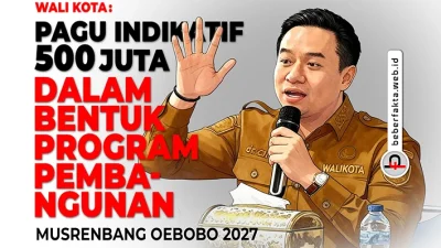 Wali Kota: Pagu 500 Juta Dalam Bentuk Program Pembangunan