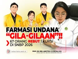 Farmasi Undana “Gila-Gilaan”! 67 Orang Rebut 1 Kursi di SNBP 2026