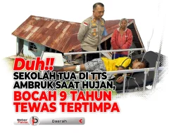 😱DUH! Sekolah Tua di TTS Ambruk Saat Hujan, Bocah 9 Tahun Tewas Tertimpa