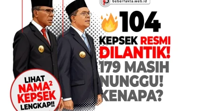 🔥 104 Kepsek Resmi Dilantik! 179 Masih Nunggu!! Kenapa?