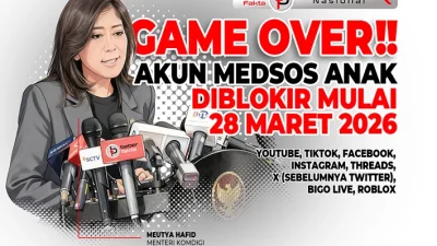 Game Over! Akun Anak Di YouTube, TikTok & Roblox Diblokir Mulai 28 Maret