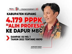 4.179 PPPK Kab. Kupang “Alih Profesi” ke Dapur MBG Mulai 2027