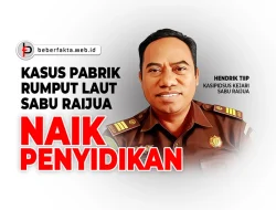 Kasus Pabrik Rumput Laut Sabu Raijua Naik Penyidikan