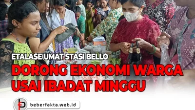 Etalase Umat Stasi Bello Dorong Ekonomi Warga Usai Ibadat Minggu