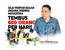 Gila! Perpustakaan Undana Diserbu Mahasiswa, Tembus 600 Orang per Hari!