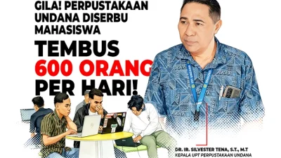 Gila! Perpustakaan Undana Diserbu Mahasiswa, Tembus 600 Orang per Hari!