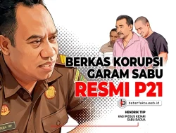 🚨Berkas Korupsi Garam Sabu P21, Tersangka Segera Diserahkan ke Jaksa