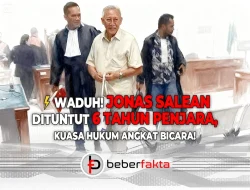 Jonas Salean Dituntut 6 Tahun Penjara