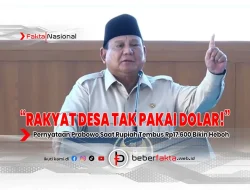 “Rakyat Desa Tak Pakai Dolar!”