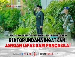 Rektor Undana Ingatkan: Jangan Lepas dari Pancasila!