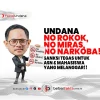 Undana No Rokok, No Miras, No Narkoba!