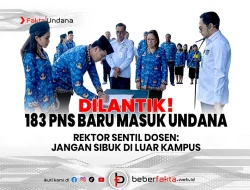183 PNS Baru Masuk Undana, Rektor Sentil Dosen: Jangan Sibuk di Luar Kampus