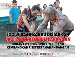 Undana Gandeng Polres Kupang Kembangkan Riset Ketahanan Pangan, Eco Wisata Babau Disiapkan Jadi Laboratorium Lapangan