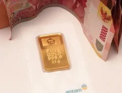 Harga Emas Antam Naik Rp8.000, Kini Tembus Rp2,614 Juta per Gram