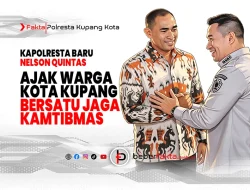 Kapolresta Baru Nelson Quintas Ajak Warga Kota Kupang Bersatu Jaga Kamtibmas