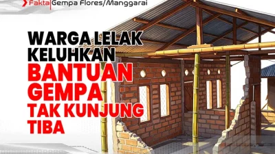 Warga Lelak Keluhkan Bantuan Gempa Tak Kunjung Tiba