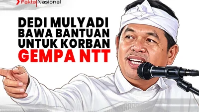 Dedi Mulyadi Bawa Bantuan untuk Korban Gempa NTT