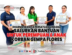 DWP Undana Salurkan Bantuan untuk Perempuan dan Anak Korban Gempa Flores