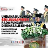 Undana Kukuhkan 936 Lulusan Sesi I pada Puncak Dies Natalis Ke-64