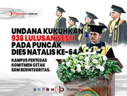 Undana Kukuhkan 936 Lulusan Sesi I pada Puncak Dies Natalis Ke-64
