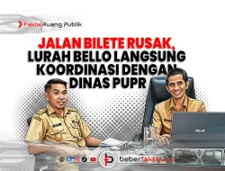 Jalan Bilete Rusak, Lurah Bello Langsung Koordinasi dengan Dinas PUPR