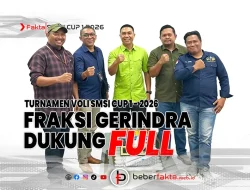 Fraksi Gerindra Dukung Full Turnamen Voli SMSI CUP 1 – 2026