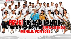 PBVSI Sikka Dilantik, Winston Rondo Titip Lima Agenda Menuju PON 2028