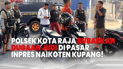 Polsek Kota Raja Bubarkan Dugaan Judi di Pasar Inpres Naikoten Kupang!